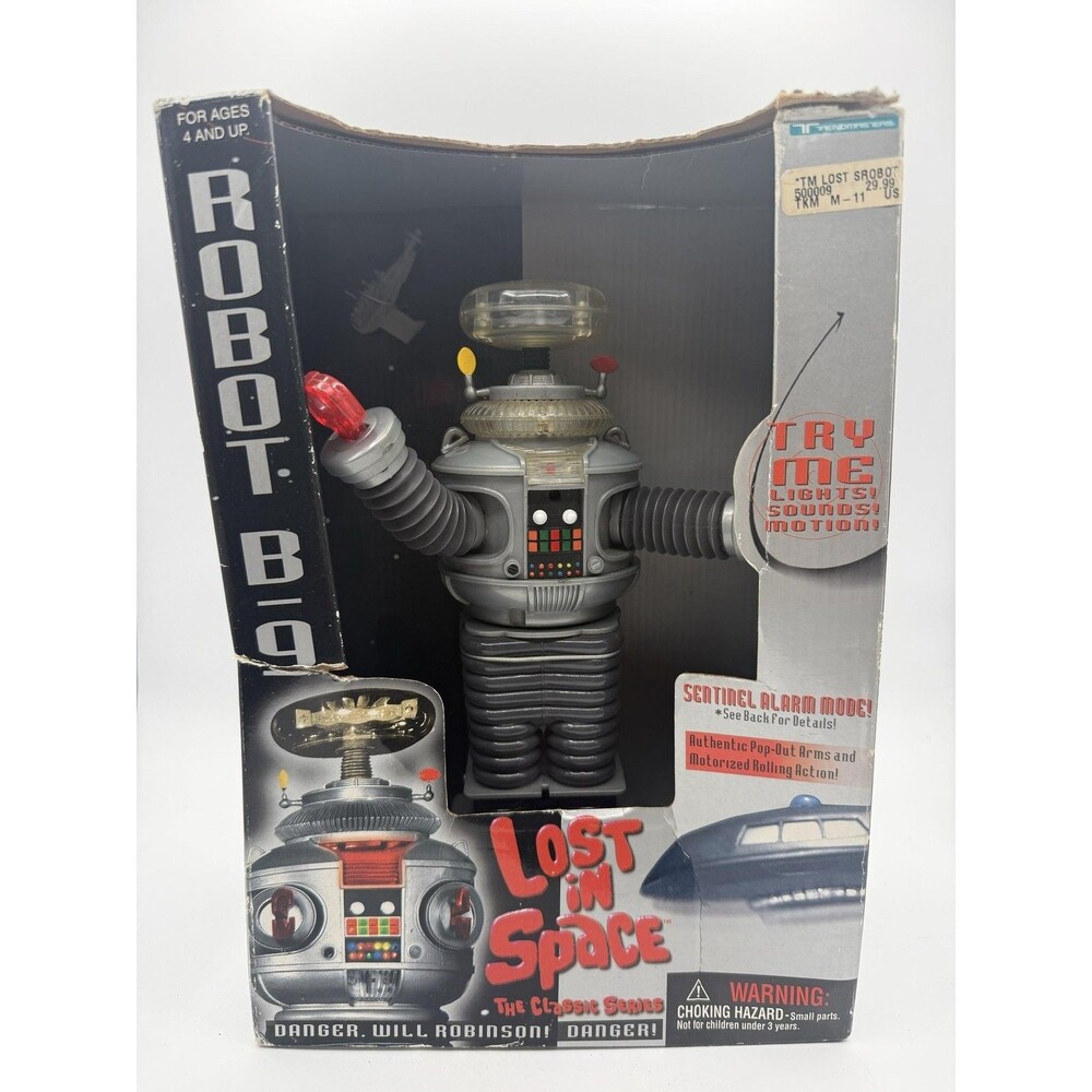 1998 LOST IN SPACE Trendmasters 7” B-9 Robot NEW IN BOX - Rare Collectible